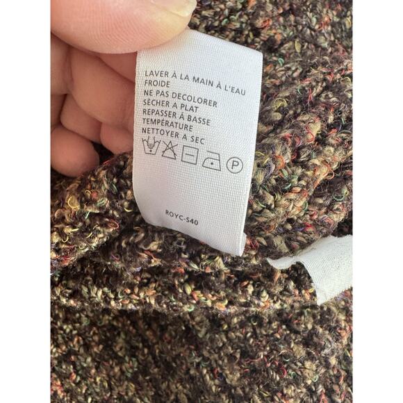 Royal Robbins Sweater Women Large Brown Acrylic Poly Cabincore Goblincore Cozy - Picture 6 of 9
